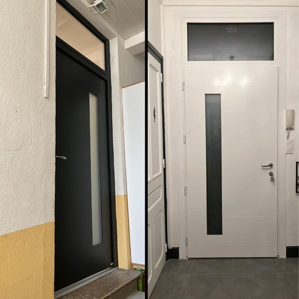 porte bi-colore oyonnax